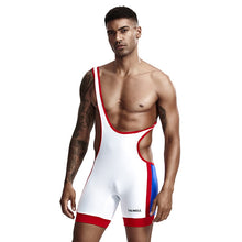 Load image into Gallery viewer, Men Undershirts Leotard Sports Wrestling Singlet Body Shaper Corset Bodysuits Underwear Bodybuilding Jumpsuits Shorts Underwear