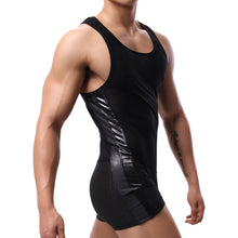 Load image into Gallery viewer, Men Undershirts Sexy Mesh Breathable Bodysuits Boxers Leotard Wrestling Singlet Workout Bodybuilding One-piece Rompers Sleepwear