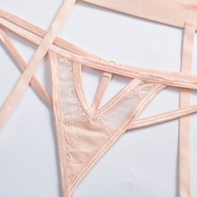 Load image into Gallery viewer, 3-Piece Ladies Sexy Underwear Set Pink Lingerie Set