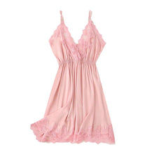 Load image into Gallery viewer, 2PCS Rayon Kimono Bathrobe Robe Set Lace Floral Sexy Bride Dressing Gown