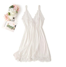 Load image into Gallery viewer, 2PCS Rayon Kimono Bathrobe Robe Set Lace Floral Sexy Bride Dressing Gown