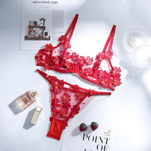 Load image into Gallery viewer, 2-Piece Flroal Bra Set Women