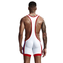 Load image into Gallery viewer, Men Undershirts Leotard Sports Wrestling Singlet Body Shaper Corset Bodysuits Underwear Bodybuilding Jumpsuits Shorts Underwear