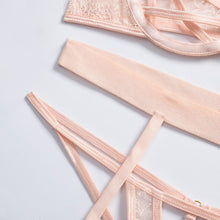 Load image into Gallery viewer, 3-Piece Ladies Sexy Underwear Set Pink Lingerie Set