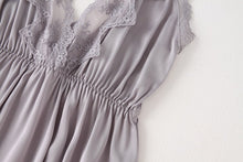 Load image into Gallery viewer, 2PCS Rayon Kimono Bathrobe Robe Set Lace Floral Sexy Bride Dressing Gown