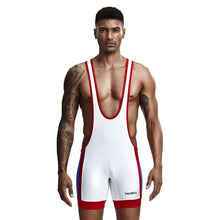 Load image into Gallery viewer, Men Undershirts Leotard Sports Wrestling Singlet Body Shaper Corset Bodysuits Underwear Bodybuilding Jumpsuits Shorts Underwear