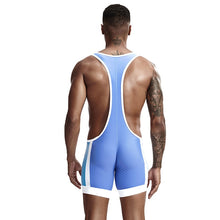 Load image into Gallery viewer, Men Undershirts Leotard Sports Wrestling Singlet Body Shaper Corset Bodysuits Underwear Bodybuilding Jumpsuits Shorts Underwear