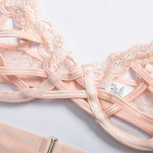 Load image into Gallery viewer, 3-Piece Ladies Sexy Underwear Set Pink Lingerie Set