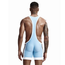 Load image into Gallery viewer, Men Undershirts Leotard Sports Wrestling Singlet Body Shaper Corset Bodysuits Underwear Bodybuilding Jumpsuits Shorts Underwear