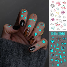 Load image into Gallery viewer, Blue Luminous Glow Tattoo Sticker Constellation Waterproof Temporary Tatoo Small Finger Wrist Fake Tatto For Body Art Women Kid