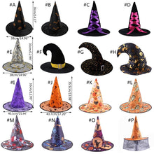 Load image into Gallery viewer, 1pcs Adult Kids Witch Hats Masquerade Ribbon Wizard Hat