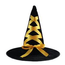 Load image into Gallery viewer, 1pcs Adult Kids Witch Hats Masquerade Ribbon Wizard Hat