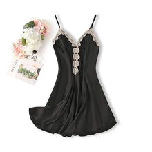 Load image into Gallery viewer, 2PCS Rayon Kimono Bathrobe Robe Set Lace Floral Sexy Bride Dressing Gown