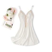 Load image into Gallery viewer, 2PCS Rayon Kimono Bathrobe Robe Set Lace Floral Sexy Bride Dressing Gown