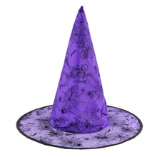 Load image into Gallery viewer, 1pcs Adult Kids Witch Hats Masquerade Ribbon Wizard Hat