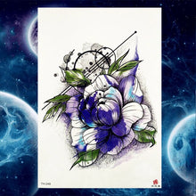 Load image into Gallery viewer, Pink Peony Women Chest Big Tattoo Stickers