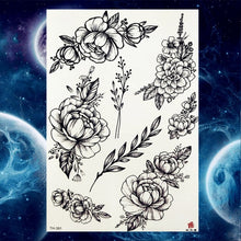 Load image into Gallery viewer, Pink Peony Women Chest Big Tattoo Stickers