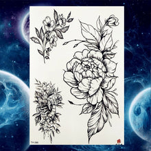 Load image into Gallery viewer, Pink Peony Women Chest Big Tattoo Stickers