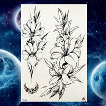 Load image into Gallery viewer, Pink Peony Women Chest Big Tattoo Stickers