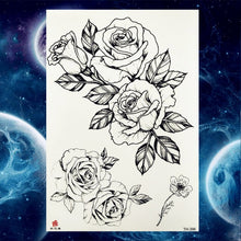 Load image into Gallery viewer, Pink Peony Women Chest Big Tattoo Stickers