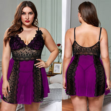 Load image into Gallery viewer, Sexy Lace Sleepwear Night Dress