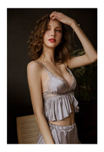 Load image into Gallery viewer, Satin Pajama Set Two Piece