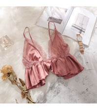 Load image into Gallery viewer, Satin Pajama Set Two Piece