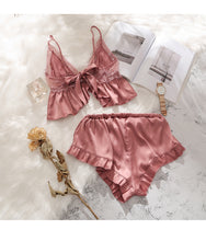 Load image into Gallery viewer, Satin Pajama Set Two Piece