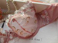 Load image into Gallery viewer, sexy transparent lace underwear bra set