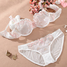 Load image into Gallery viewer, sexy transparent lace underwear bra set
