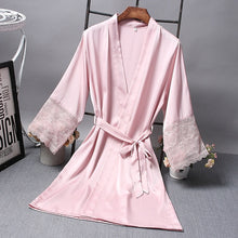Load image into Gallery viewer, Satin Robe Bride Elegant Sleepwear