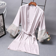 Load image into Gallery viewer, Satin Robe Bride Elegant Sleepwear