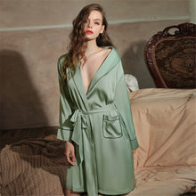 Load image into Gallery viewer, Sexy Bathrobe Satin