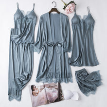 Load image into Gallery viewer, 5PCS Chemise Robe Nightgown
