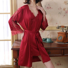 Load image into Gallery viewer, Satin Twinset Robe Set