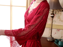 Load image into Gallery viewer, Satin Twinset Robe Set