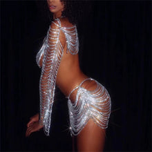 Load image into Gallery viewer, Rhinestone Body Chain Set