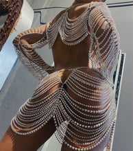 Load image into Gallery viewer, Rhinestone Body Chain Set