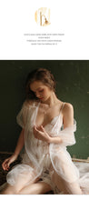 Load image into Gallery viewer, Transparent Robe Set Sleep Dress