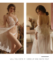 Load image into Gallery viewer, Transparent Robe Set Sleep Dress