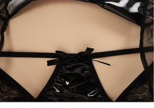 Load image into Gallery viewer, Bat Pu Leather Little Devil Cosplay Maid Outfits