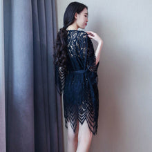 Load image into Gallery viewer, 3pcs set (Basic+Outwear) Lace night dress