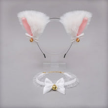 Load image into Gallery viewer, Cosplay Rabbit Ear Plush Bell Hairband Women Girl
