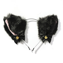 Load image into Gallery viewer, Cosplay Rabbit Ear Plush Bell Hairband Women Girl