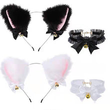 Load image into Gallery viewer, Cosplay Rabbit Ear Plush Bell Hairband Women Girl